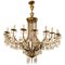 Pendant Chandelier in Gilt Bronze by Oscar Torlasco for Esperia, 1950s 1