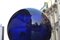 Balón de farmacia de cristal tallado en azul cobalto, Imagen 3