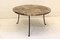 Petrified Wood and Wrought Iron Coffee Tables, Set of 4 6