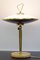 Tischlampe mit verstellbarem Schirm aus Opalglas, Italien 2