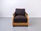 Club chair Art Deco in legno lucidato, set di 2, Immagine 6