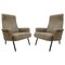 Italian Armchairs with Black Metal Structure, 1950s 1