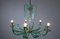 Italian Chandelier in Glass and Brass, 1940s 2