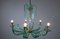 Italian Chandelier in Glass and Brass, 1940s, Image 2