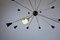 Große Sputnik Deckenlampe, 1960er 8