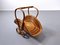 Italienischer Rattan Holzhalter, 1960er 4