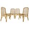 Chaises en Rotin, 1960s, Set de 4 1