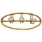 Oval Rattan Coat Rack, 1960s 1