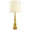 Lámpara de mesa Cordonato D'oro de cristal de Murano de Barovier & Toso, años 50, Imagen 1