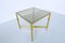 Italian Brass Side Tables with Glass Tops, 1970s, Set of 2 9