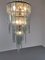 Modell Cascade Opalglas Murano Glas Kronleuchter von Carlo Nason für Mazzega 12
