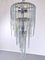 Modell Cascade Opalglas Murano Glas Kronleuchter von Carlo Nason für Mazzega 14