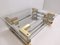 Coffee Table in Brass, Chrome and Glass 4
