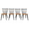 Spindle Back Dining Chairs in the Style of Ilmari Tapiovaara, 1960s, Set of 4 1