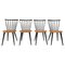 Spindle Back Dining Chairs in the Style of Ilmari Tapiovaara, 1960s, Set of 4, Image 1