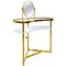 Dressing Table in Brass, Glass and Mirror by Luigi Brusotti, Italy, Image 1