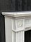 Louis XVI Style White Carrara Marble Fireplace 6