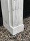 Louis XVI Style White Carrara Marble Fireplace 5