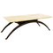 Coffee Table with Arched Legs and Marble-Top 1