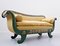 French Charles X Green and Gold Lacquered Wood Sofa, Image 6