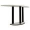 Half-Moon Marble Console Table in Ettore Sottsass Style 1