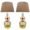 Italian Table Lamps in Transparent and Smoked Pink Glass, Set of 2, Image 1