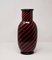 Vase in Rot und Schwarz von Archimede Seguso, 1960er 6