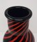Vase in Rot und Schwarz von Archimede Seguso, 1960er 5
