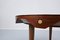 Italian Side Table in Walnut and Brass, 1940s, Image 10