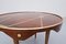 Italian Side Table in Walnut and Brass, 1940s, Image 7