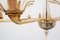 Lámpara de araña italiana de cristal de Murano estilo Venini, años 40, Imagen 10