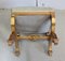 Small Square Giltwood Stool, Late 19th Century 21