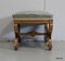 Small Square Giltwood Stool, Late 19th Century 14