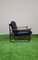 Italian Bauhaus Style Bentwood Armchair with Black Leather Cushion, 1960s 3