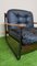 Italian Bauhaus Style Bentwood Armchair with Black Leather Cushion, 1960s, Image 6