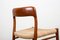Danish Teak & Paper Cord No. 75 Chairs by Niels Otto Møller for J. L. Møllers, Set of 6, Image 12
