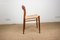 Danish Teak & Paper Cord No. 75 Chairs by Niels Otto Møller for J. L. Møllers, Set of 6 7