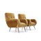 Beige Velvet Armchairs by Gigi Radice for Minotti, 1960s, Set of 2 3
