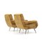 Beige Velvet Armchairs by Gigi Radice for Minotti, 1960s, Set of 2 6