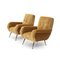 Beige Velvet Armchairs by Gigi Radice for Minotti, 1960s, Set of 2, Image 4