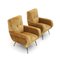 Beige Velvet Armchairs by Gigi Radice for Minotti, 1960s, Set of 2, Image 7