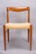 Danish Teak and Paper Cord Dining Chairs by H. W. Klein for Bramin, 1960s, Set of 4 1