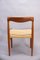 Danish Teak and Paper Cord Dining Chairs by H. W. Klein for Bramin, 1960s, Set of 4 5