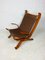 Danish Leather Lounge Chair & Ottoman by Bramin, 1960s 7