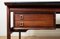 Large Danish Model 223 Director's Desk in Brazilian Rosewood and Leather by Arne Vodder for Sibast, Image 12