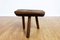 Antique Farm Stool in Solid Oak 1