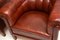 Antique Swedish Leather Club Armchairs, Set of 2, Image 6