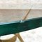 Mid-Century Italian Tripod Brass Coffee Table with Green Glass Top by Cesare Lacca, 1950s 9