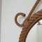 Mid-Century French Rope Mirror by Audoux & Minet 5