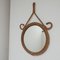 Mid-Century French Rope Mirror by Audoux & Minet, Image 1